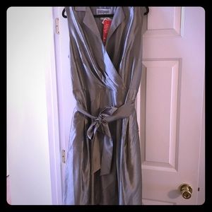 Dress, Gray sateen, Sz 18W, NWT
